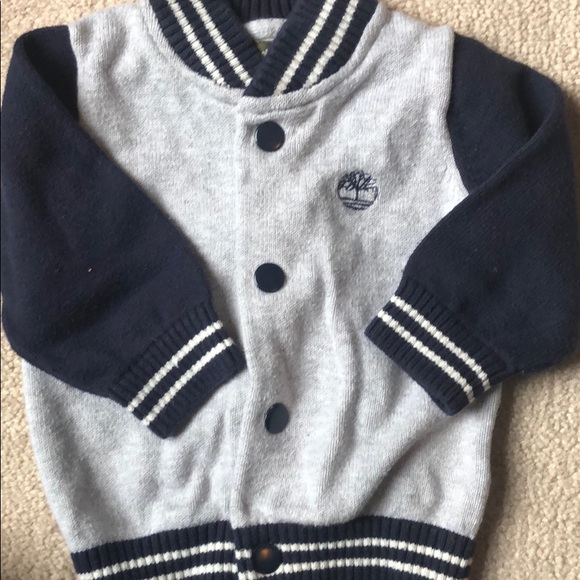Timberland infant button up sweater